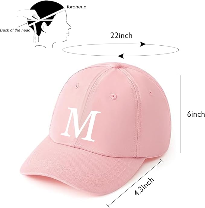 Baseball Cap with Init ial Vintage Adjustable Sunflower Letter Sun Hat Fishing Hats,2025 Retirement Hat Giftss for Women Men