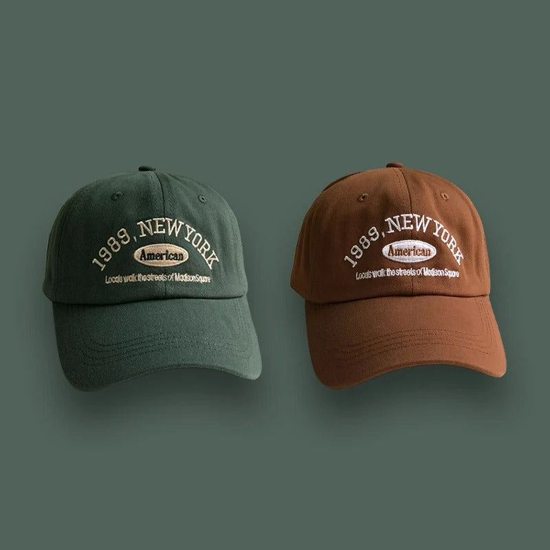 Korean Retro Baseball Hat Women's Autumn Winter Versatile Ins Street Letter Embroidered Caps Summer Couple Men Official Website