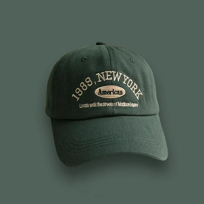 Korean Retro Baseball Hat Women's Autumn Winter Versatile Ins Street Letter Embroidered Caps Summer Couple Men Official Website