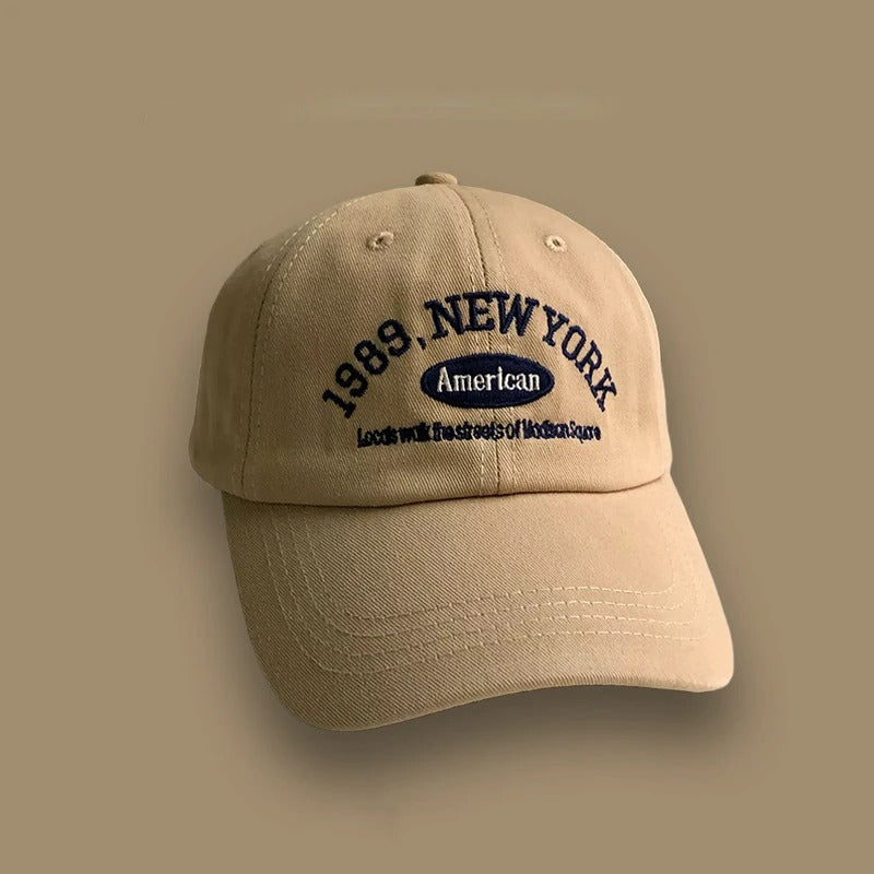 Korean Retro Baseball Hat Women's Autumn Winter Versatile Ins Street Letter Embroidered Caps Summer Couple Men Official Website
