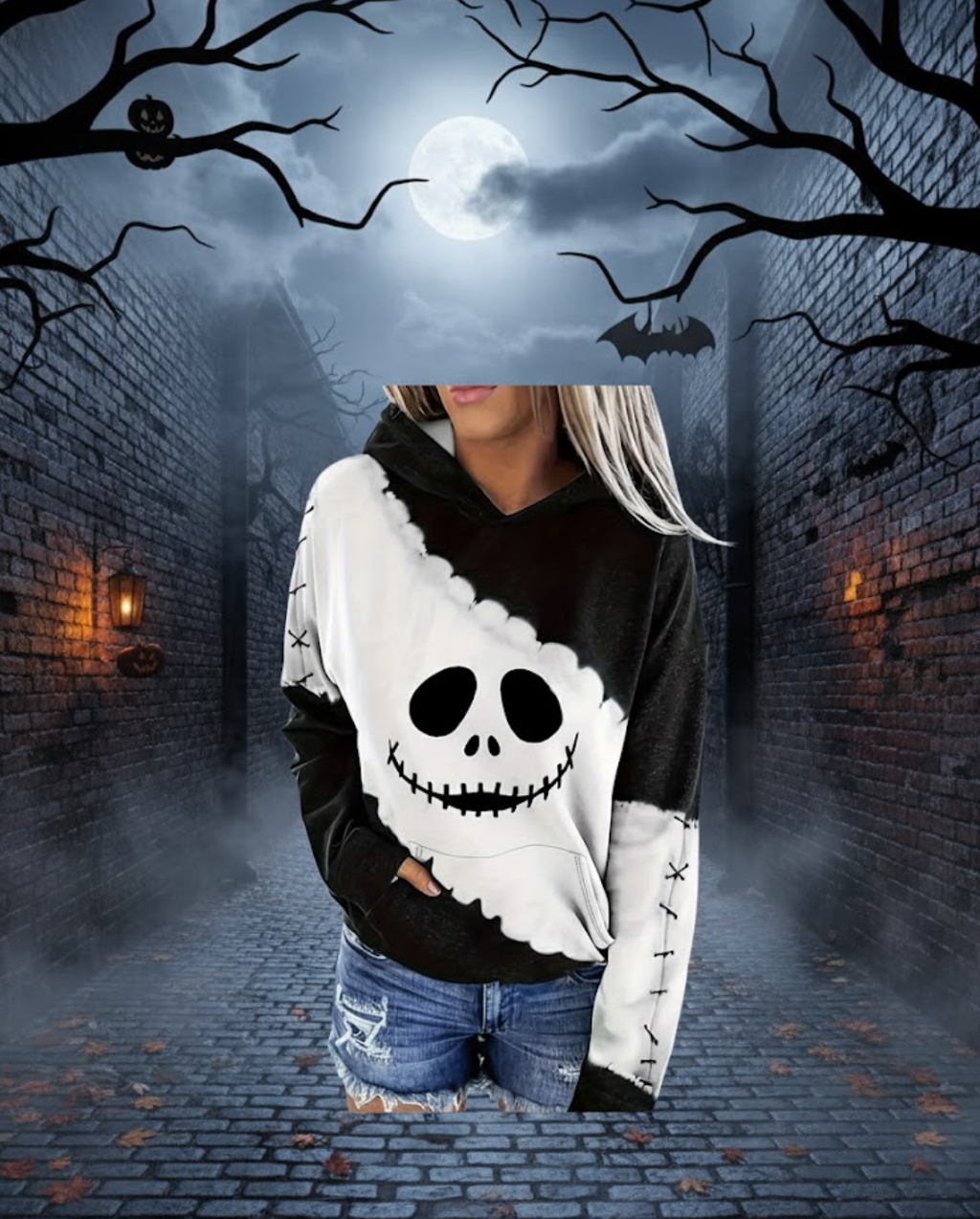 Halloween Evil Face Pattern 3D print Hoodie Men Women Autumn Thin Pullover Sweatshirt Vintage Streetwear Halloween Tops